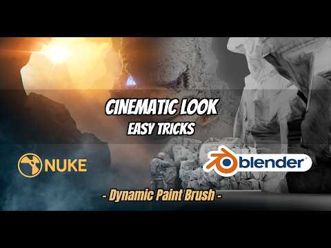 How I Created This Cinematic Shot in Blender & Nuke | Dyanmic Paint Brush