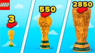 LEGO World Cup Trophies From 3 to 2850 Parts | Comparison
