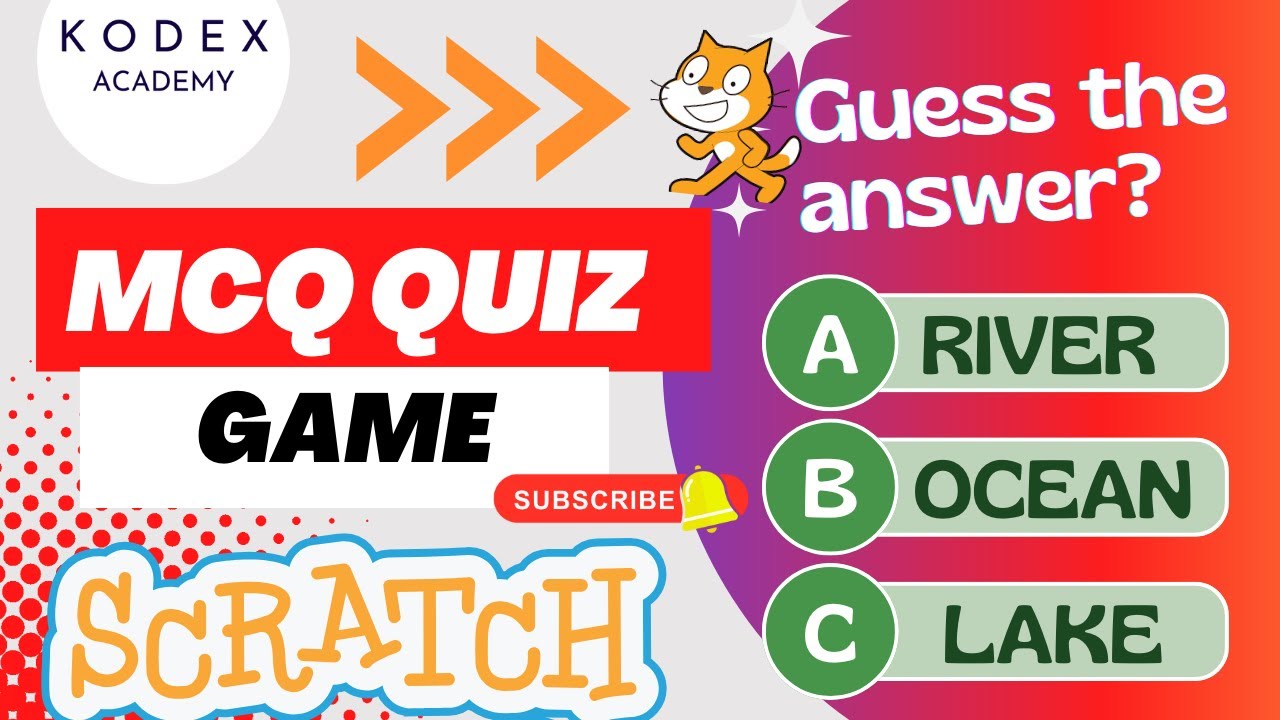 👉 How to Make a Quiz Game in Scratch | Build a Multiple Choice Quiz Game | MCQ Quiz in Scratch