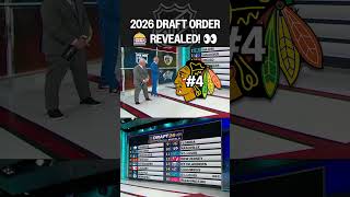 2026 NHL Draft ORDER REVEALED ????