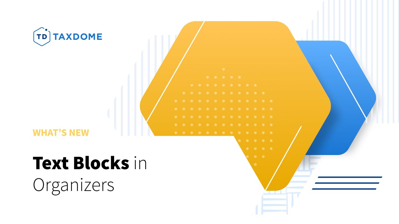 Text Blocks in Organizer