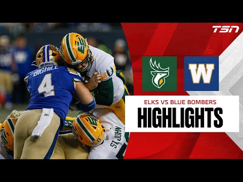 CFL WEEK 20: Edmonton Elks vs. Winnipeg Blue Bombers FULL HIGHLIGHTS