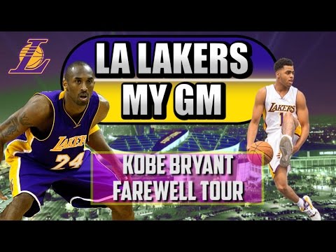 NBA 2K16 LA Lakers MY GM Ep. #1 - Kobe Bryant's Farewell Tour BEGINS!