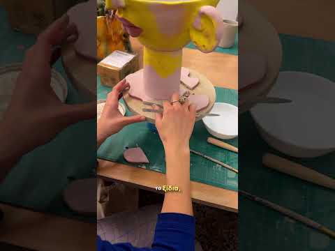 Έσπασα το βάζο μου😳  #shorts #ceramic #ceramicart #hobby #broken #vase #clumsymoments #oopsies