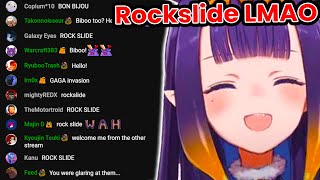 Ina was surprised that Biboo's raid was called Rockslide