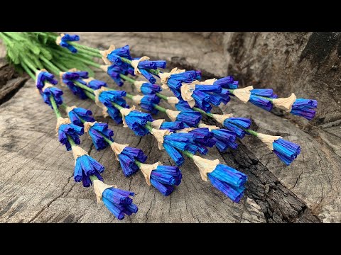 ABC TV | How To Make Lavender Paper flower From Crepe Paper #4 - Craft Tutorial
