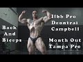 IFBB Pro Bodybuilder Deontrai Campbell Back And Biceps Training Video