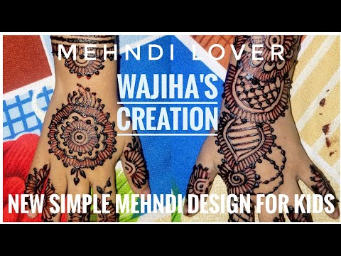 New Simple Mehndi Design For KIDS | Cinematography | Heena Art By Wajiha