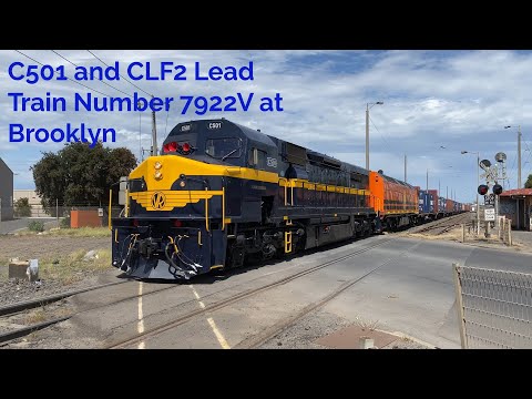 C501 and CLF2 Lead Train Number 7922V at Brooklyn
