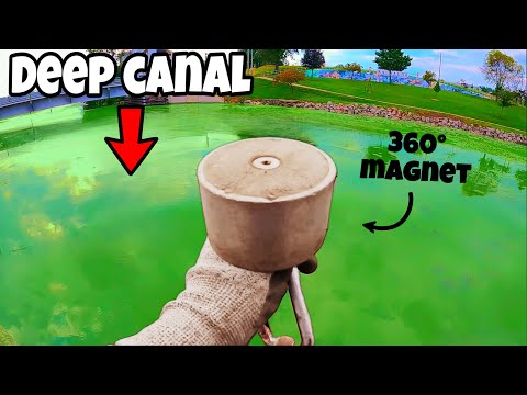 I Launched My Giant Magnet Into a Deep River Canal - What Will I Find? (Magnet Fishing)