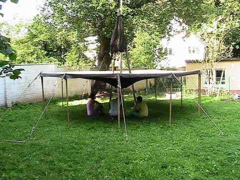 Jurte aufbauen step-by-step Teil 2 - Wildnisschule Naturnähe