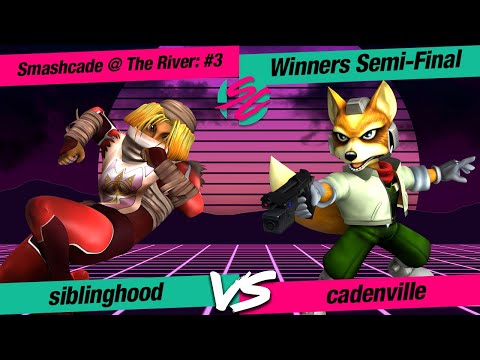 Smashcade @ The River #3 - SSBM - WSF: cadenville (Fox) VS siblinghood (Shiek)