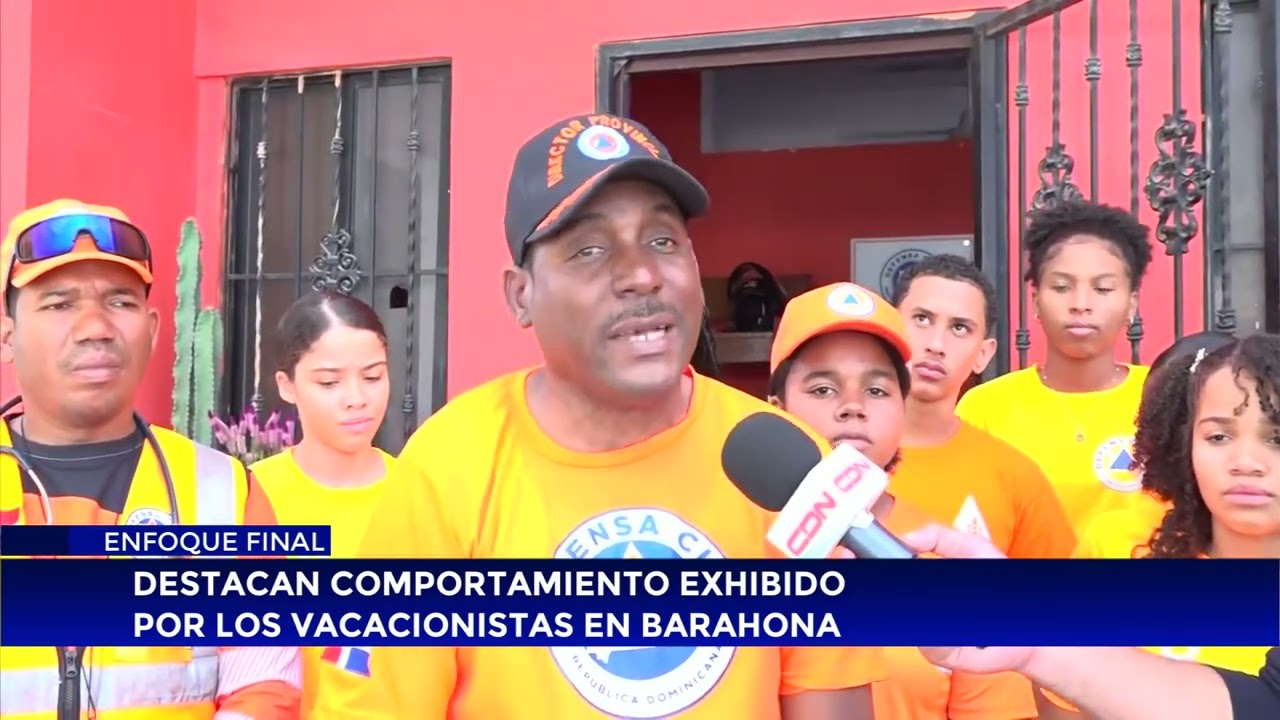 Destacan comportamiento exhibido por los vacacionistas en Barahona
