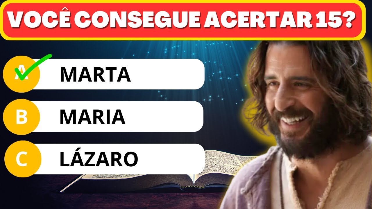 🎯 DESAFIO BÍBLICO: 20 perguntas sobre Jesus Cristo. (QUIZ)