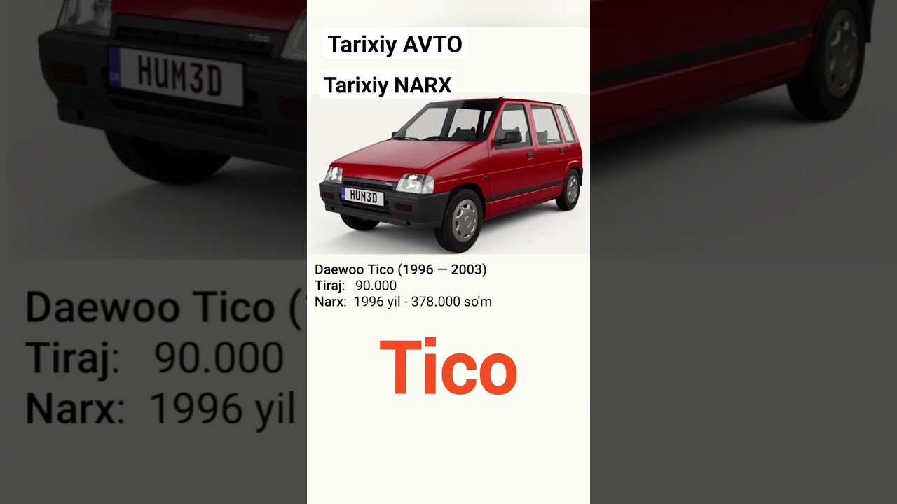 DAEWOO TICO. YOQSA LAYK.