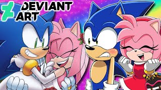 SONAMY WEDDING! - Sonic & Amy Vs Deviantart (Ft. Charmy Bee)