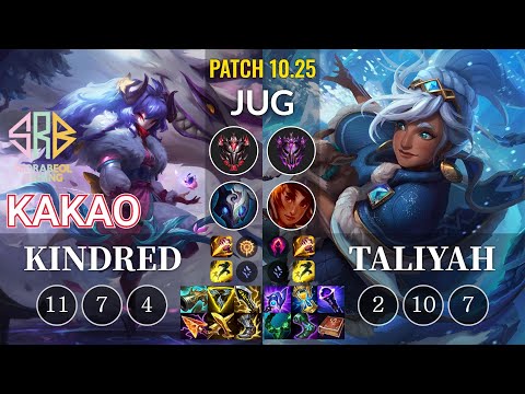 SRB KaKAO Kindred vs Taliyah Jungle - KR Patch 10.25