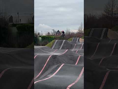 Biggest pumptrack jumps in the world? #bmx #bmxrace #bmxracing