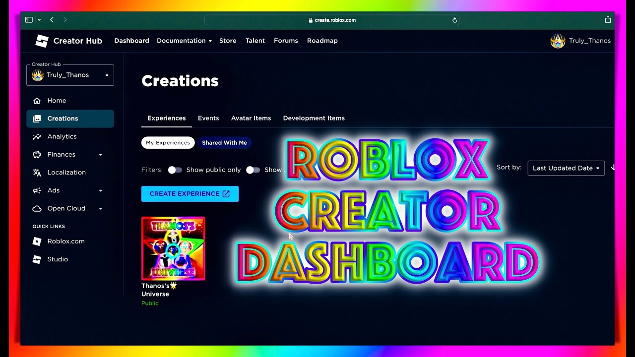 💡 How To Use The Roblox Creator Dashboard