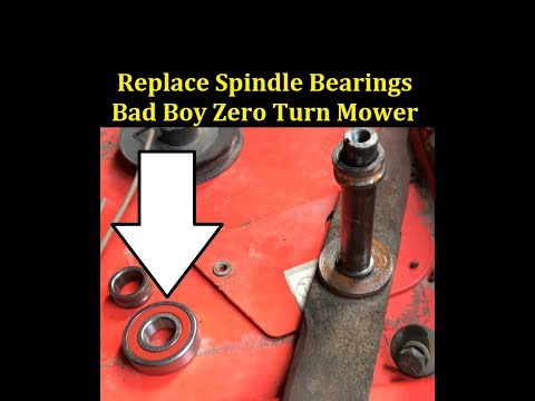 How to Replace Bad Boy MZ Mower Spindle Bearings for the Blades