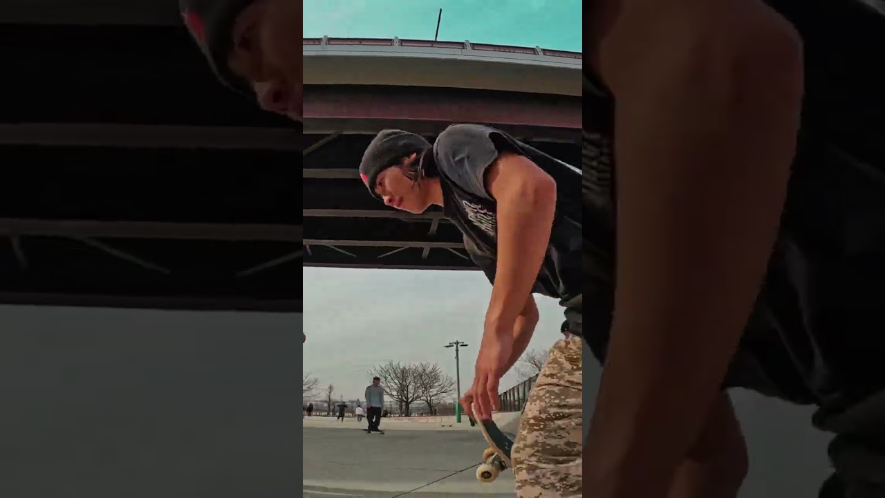 オーリーの後ろ足外れる人はコレやると良いよww スケボー異次元トリック