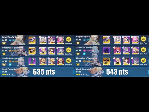 Honkai Impact 3 Ex Abyss Jizo Physical RL 438D BKE, HoS, SI (543 pts), BKE, HoS, SA (635 pts)