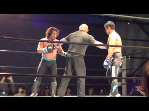 Hard Hit All Japan Atsushi Aoki in Shootboxing Style Kickboxing Match Stnd Subs