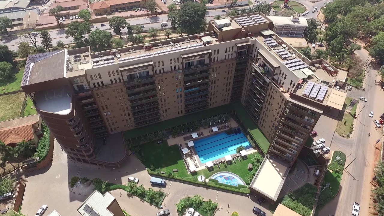The aerial view of speke apartments kampala