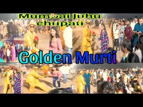Mumbai || Juhu Chupati Beach 🏖️ Golden murti #viralvideo
