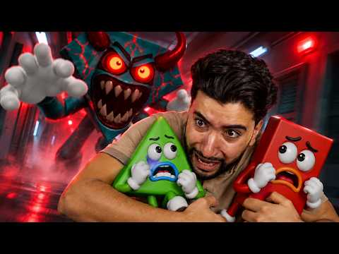 هذا المجنون يريد أكل الأشكال الهندسية 😳 | save the shapes 2