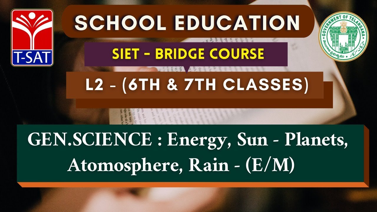 L2 (6th & 7th) || GEN.SCIENCE : Energy, Sun - Planets, Atomosphere,Rain