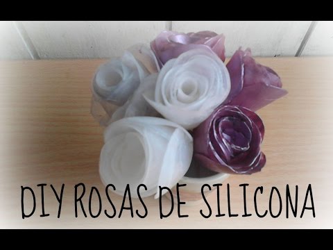 DIY Rosas hechas con silicona caliente