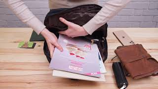 Рюкзак нейлоновий 14808 Vintage чорний