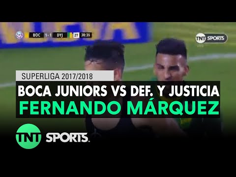 Fernando Márquez (1-2) Boca Juniors vs Def. y Justicia | Fecha 22 - Superliga Argentina 2017/2018