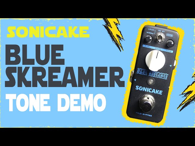 Vídeo relacionado con SONICAKE Overdrive Pedal de efectos de guitarra Vintage Dumble Blues Analógico Blue Skreamer True Bypass