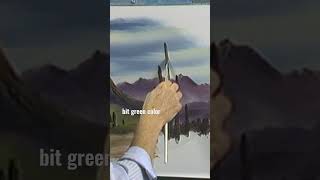 Bob Ross paints a cactus #paintlikebobross #art #bobross #painting #asmr