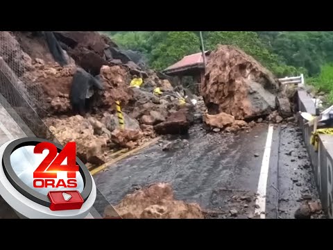 Landslide at rockslide, naranasan sa Benguet | 24 Oras