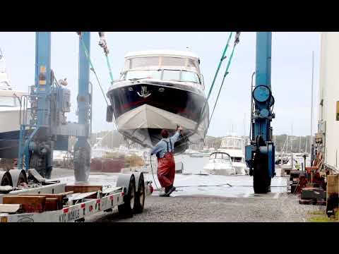 10-26-2021 Bourne, MA - Boats Removed From Water Ahead Of Powerful Nor’easter - Cape Cod