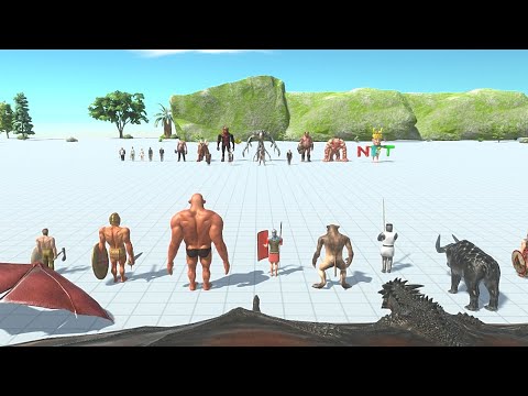 Infernals with modern humans vs Fantasy with ancient humans - Animal Revolt Battle Simulator