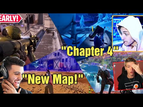 STREAMERS *REACT* TO Fortnite Chapter 4 Season 1 Launch Trailer!