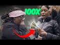 Muslim Asks Strangers For Money, Then Giving Them 100x What They Gave Him! (EMOTIONAL)