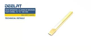 Non-sparking Aluminum-Bronze Flat Chisel- 14 * 14 * 160 mm