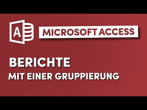 Create a report with one grouping level in Microsoft Access