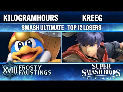 Frosty Faustings XVIII TOP 12 LOSERS - KilogramHours (Dedede) vs Kreeg (Ike) - Smash Ultimate