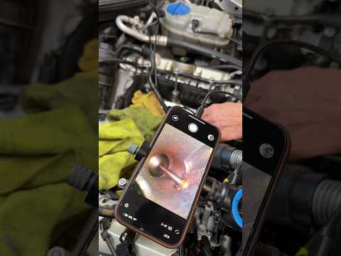 Before and after of Walnut shell blasting intake valve deposits on direct injection engines