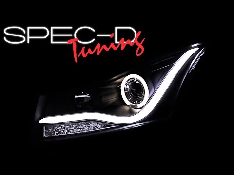 SPECDTUNING DEMO VIDEO: 2011-2014 CHEVY CRUZE HALO LED PROJECTOR HEADLIGHTS