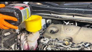 2021-2025 Toyota Sienna Hybrid System Inverter Coolant Replacement Instructions