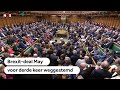 BREXIT: Deal May voor derde keer weggestemd