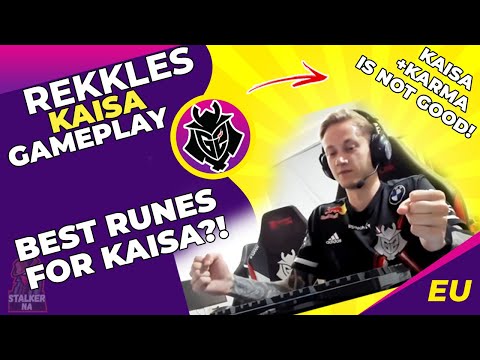 G2 Rekkles Talks - Best Kaisa Runes?! 🤔 Karma And Kaisa Is Not Great! | Kaisa ADC Gameplay