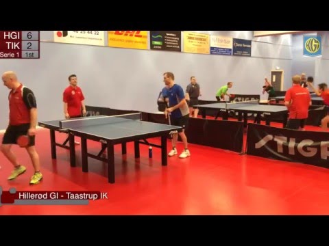 Hillerød GI - Taastrup IK, table tennis serie 1